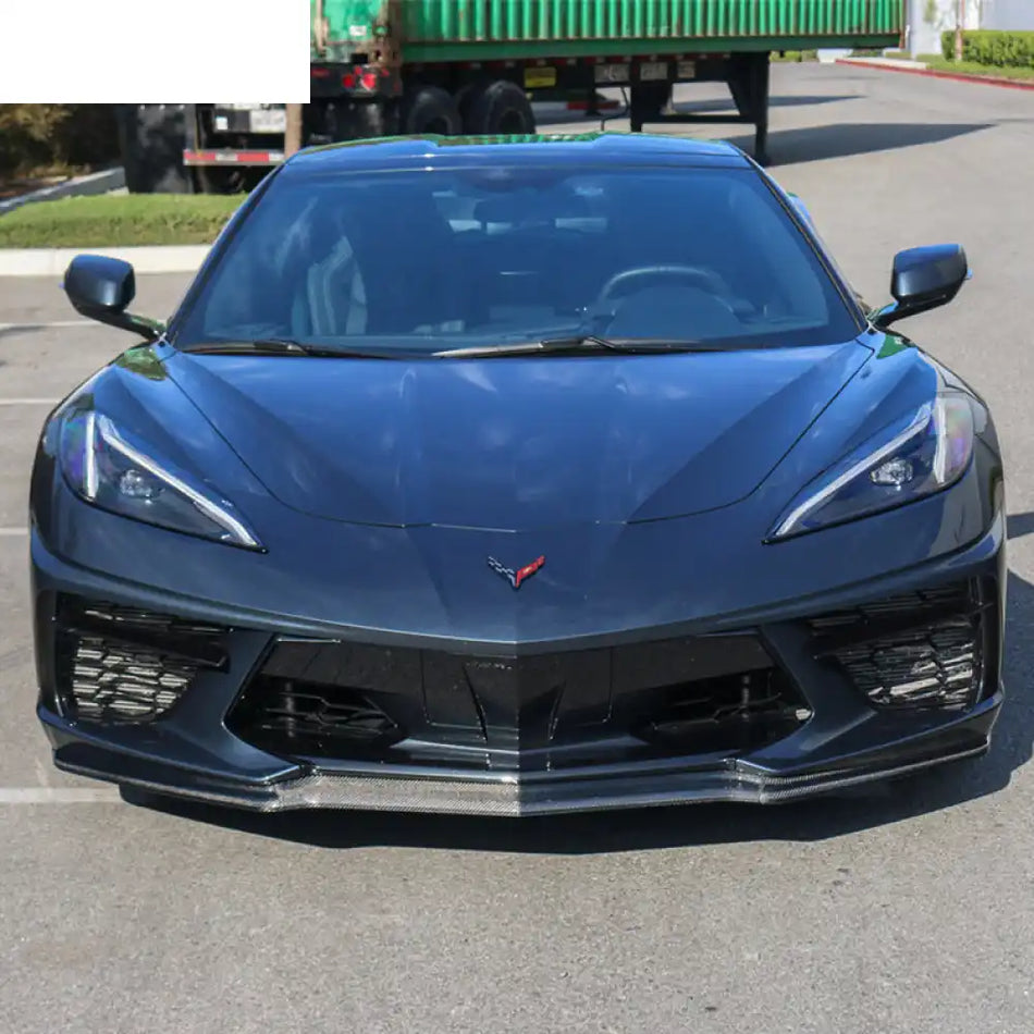 2020-2025 Chevy Corvette C8 Z51 Style Front Bumper Lip Carbon Fiber