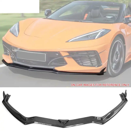2020-2025 Corvette C8 Stingray/Z51 Front Bumper Lip Carbon Fiber 2PC