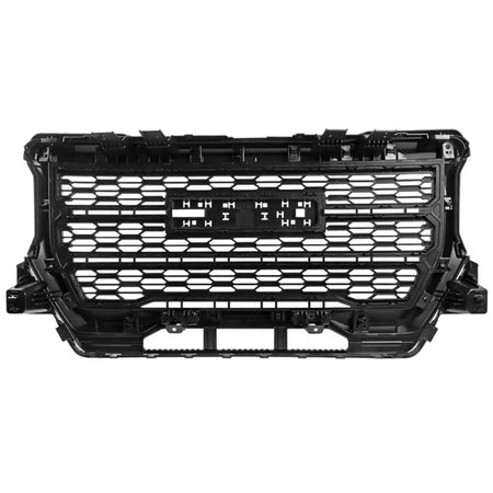 2021-2022 GMC Canyon Denali Style Gloss Black Front Bumper Hood Grille