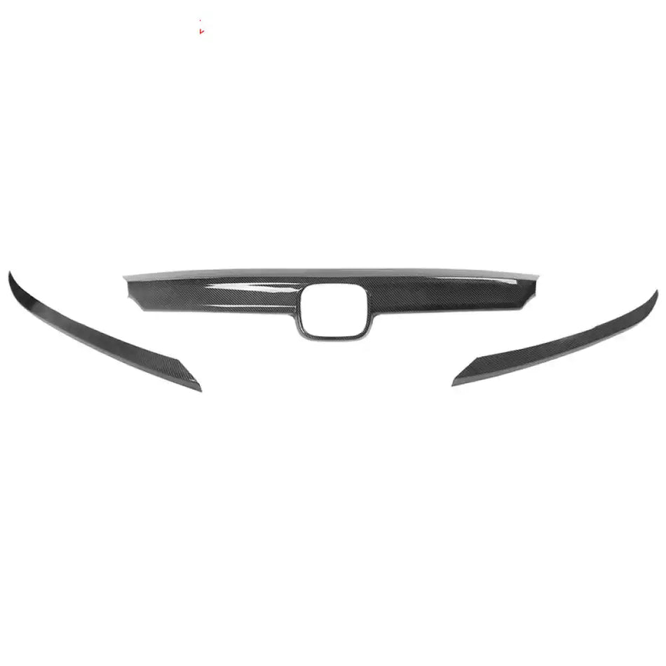 2021-2022 Honda Accord Sedan 4-Door CFL 3PCS Grille Trim ABS Carbon Fiber Print CFL