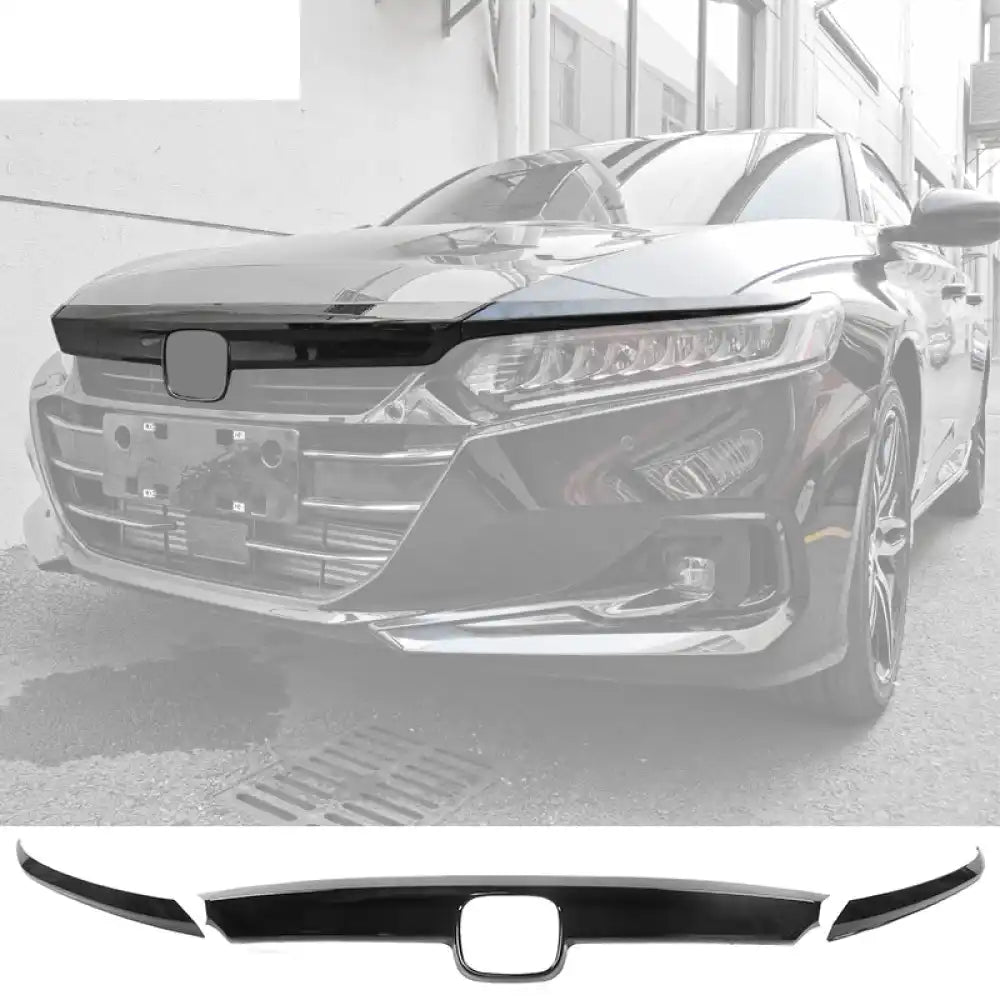 2021-2022 Honda Accord Sedan 4-Door Gloss Black 3PCS Grille Trim ABS Gloss Black