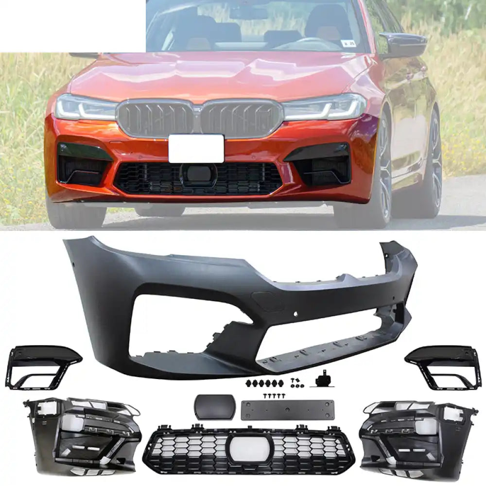 2021-2023 BMW G30 5 Series M5 Style Front Bumper Cover + Front Lip