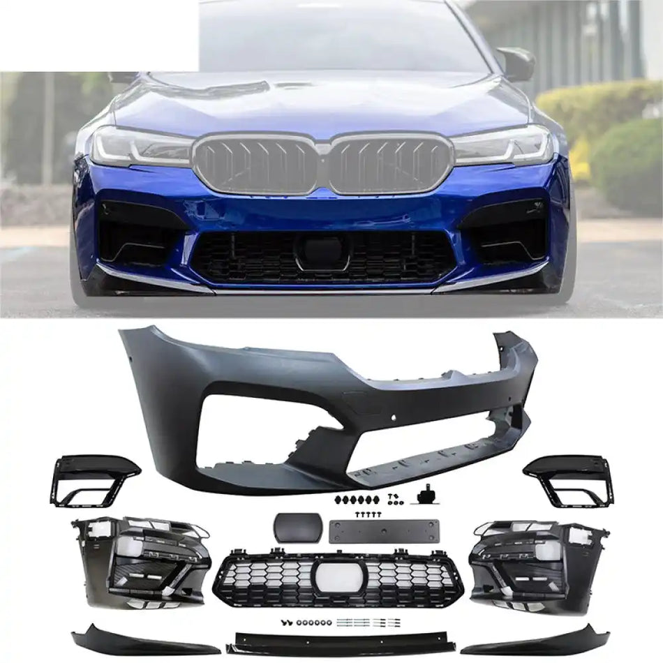 2021-2023 BMW G30 5 Series M5 Style Front Bumper Cover + Front Lip
