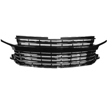 2021-2023 Chevy Tahoe Suburban Gloss Black Front Bumper Upper Grille Gloss Black