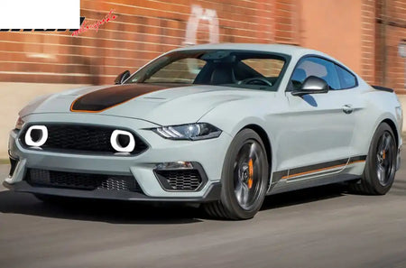 2021-2023 Ford Mustang Mach 1 Car Front Grille Black W/ LED Lamp ABS