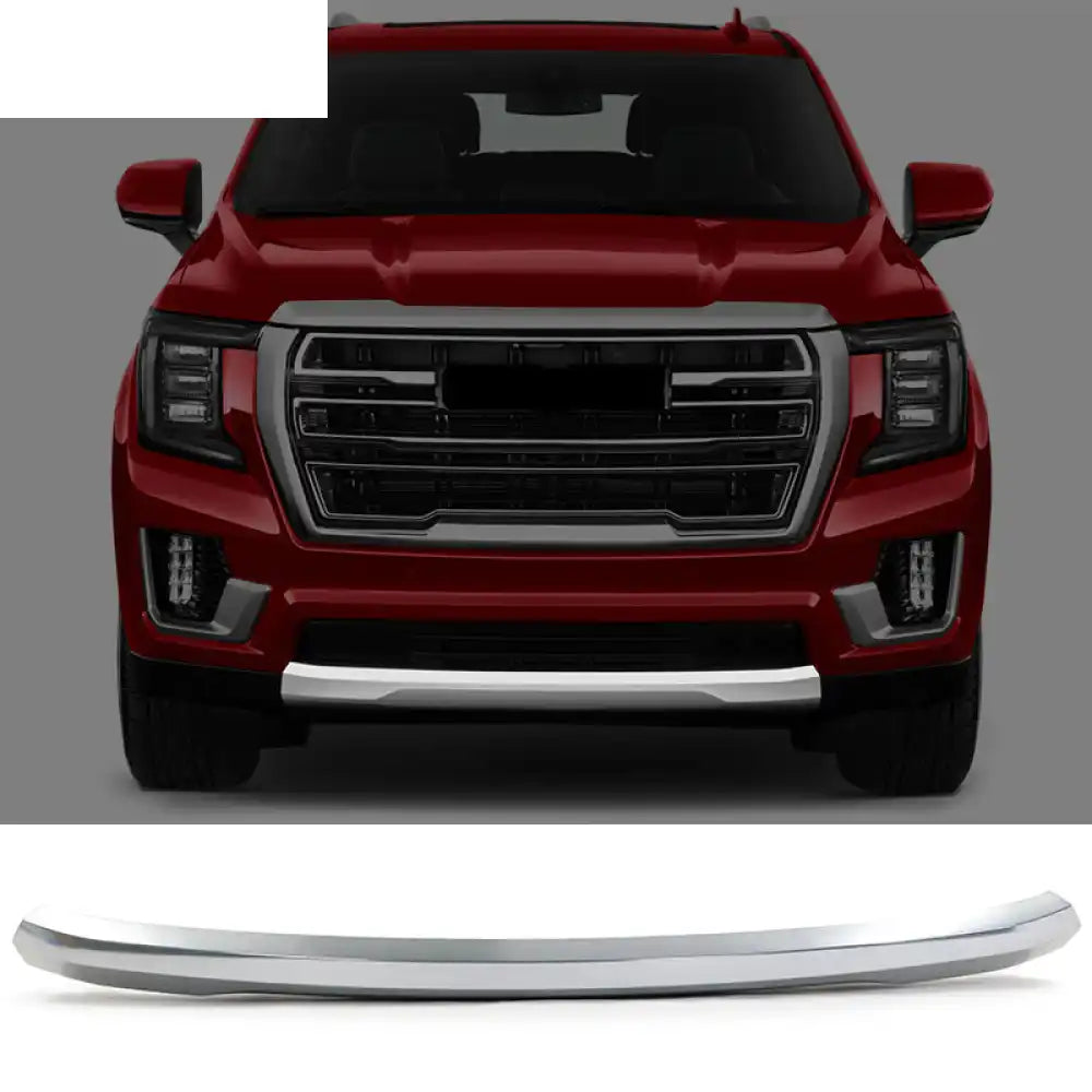 2021-2023 GMC Yukon 4DR Front Bumper Impact Bar Skid Plate Galvano - Silver