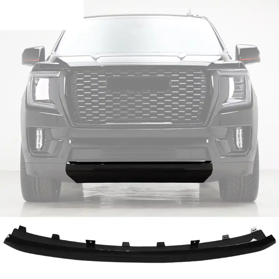 2021-2023 GMC Yukon 4DR Front Bumper Impact Bar Skid Plate Gloss Black