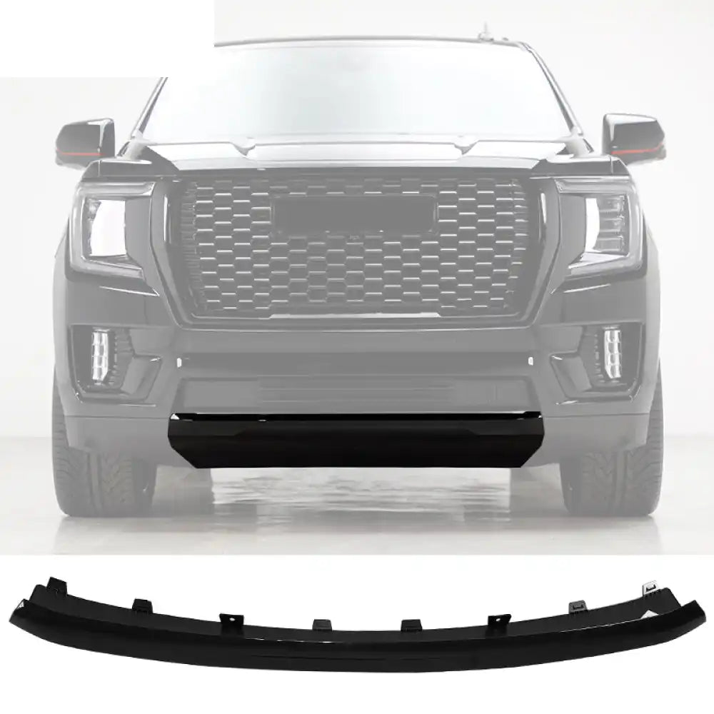 2021-2023 GMC Yukon 4DR Front Bumper Impact Bar Skid Plate Gloss Black