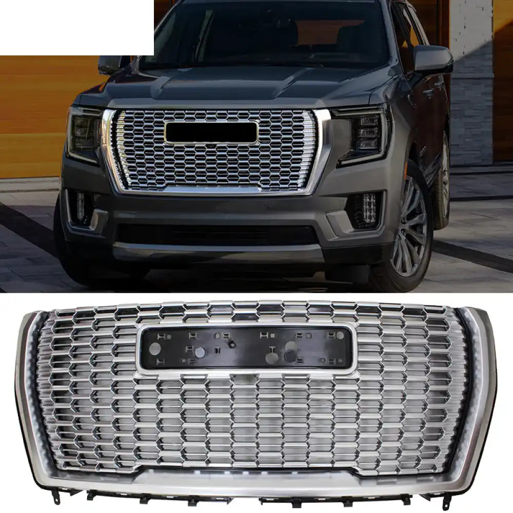2021-2023 GMC Yukon XL Denali Style Chrome Front Bumper Grille