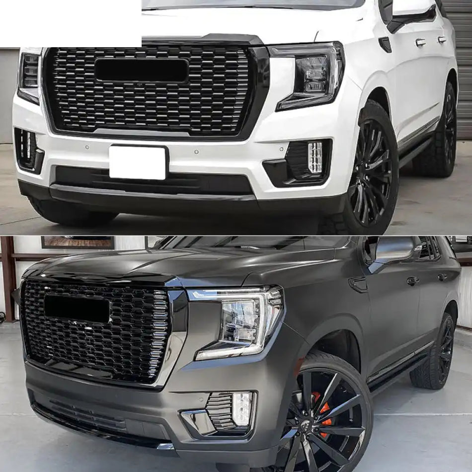 2021-2023 GMC Yukon XL Grille Denali Style Gloss Black Bumper Grille