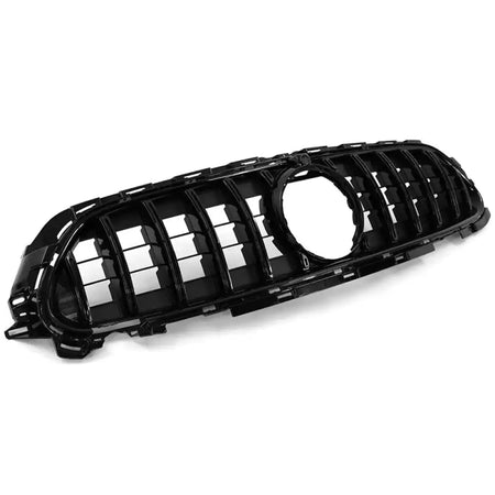 2021-2023 Mercedes-Benz W213 E Class GT Style Front Bumper Hood Grille Gloss Black