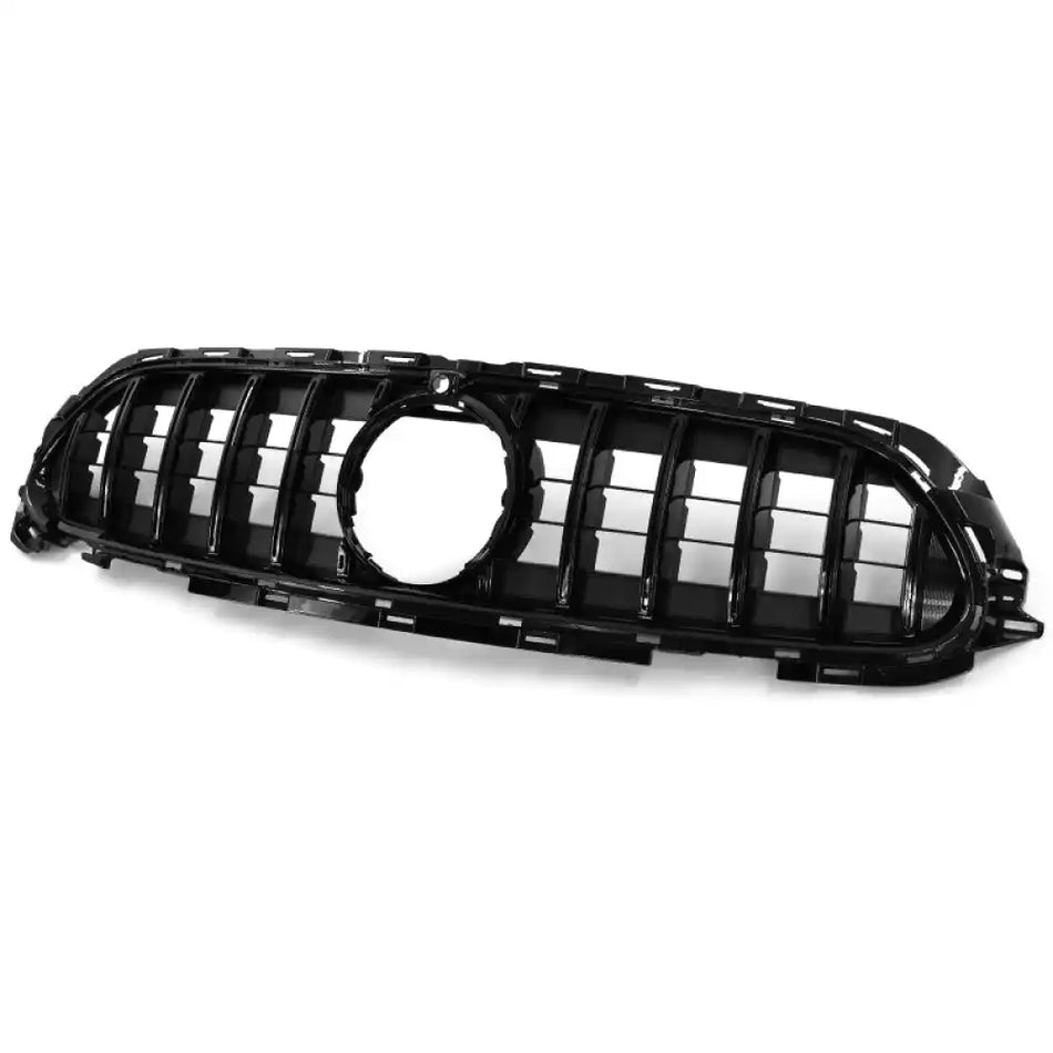 2021-2023 Mercedes-Benz W213 E Class GT Style Front Bumper Hood Grille Gloss Black
