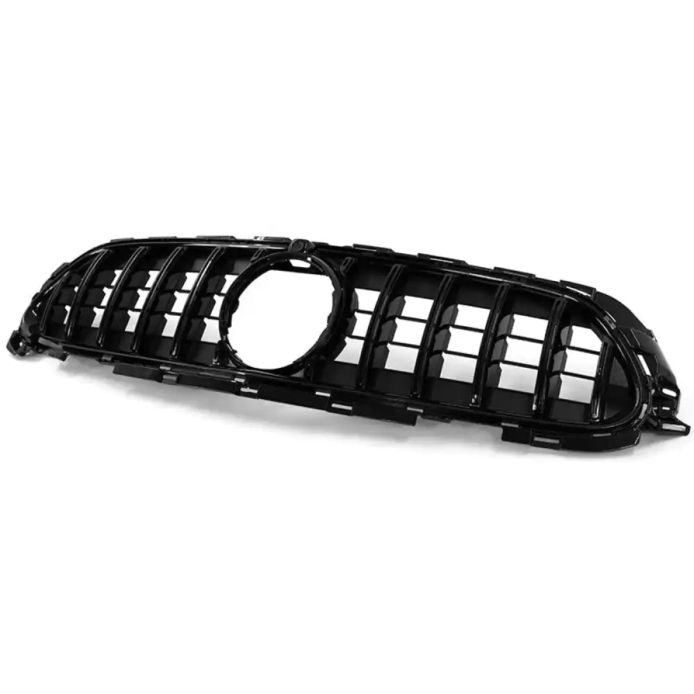 2021-2023 Mercedes-Benz W213 E Class GT Style Front Bumper Hood Grille Gloss Black