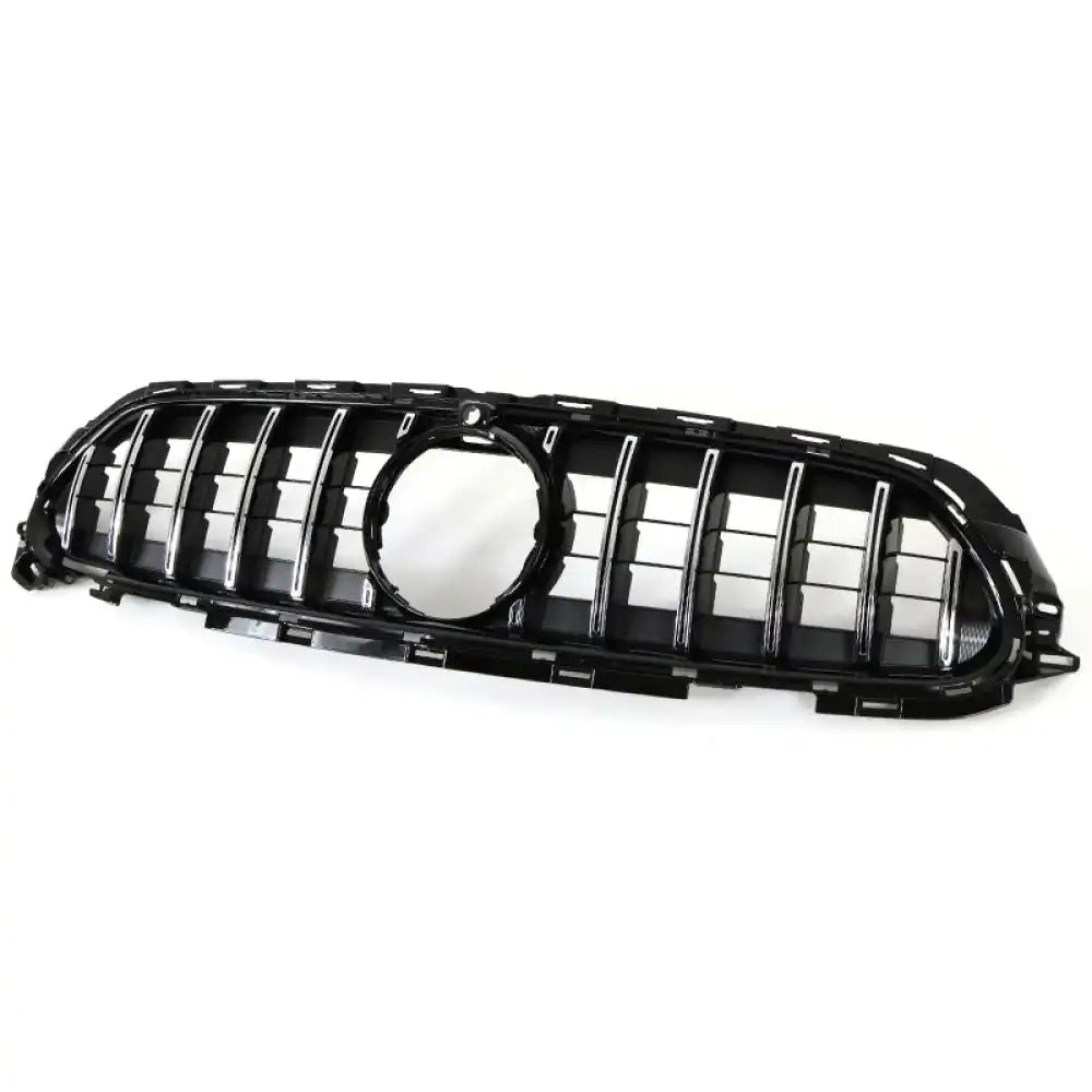 2021-2023 Mercedes-Benz W213 E Class GT Style Front Bumper Hood Grille Gloss Black & Chrome