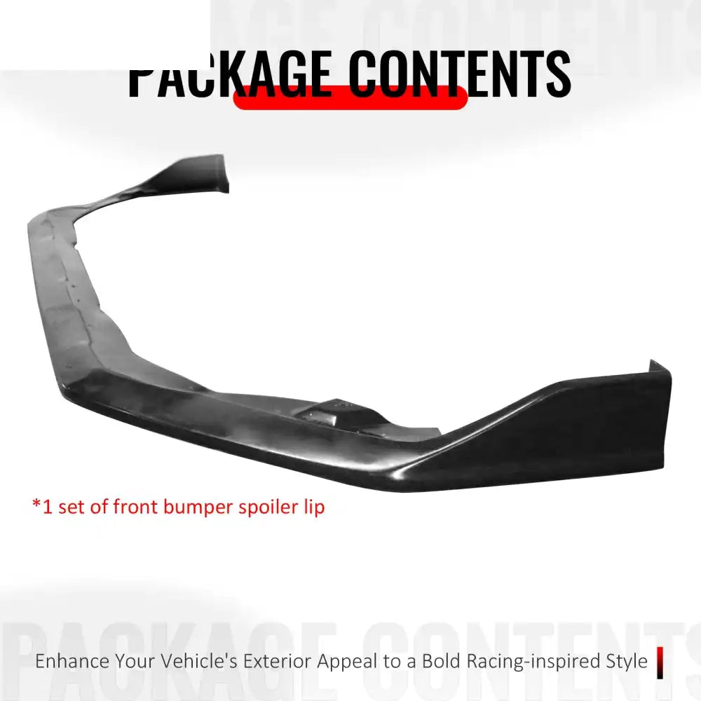2021-2023 Subaru Crosstrek IKON CS Style Unpainted Front Bumper Lip PU Unpainted Black