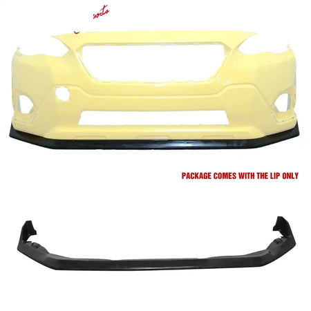 2021-2023 Subaru Crosstrek IKON CS Style Unpainted Front Bumper Lip PU Unpainted Black
