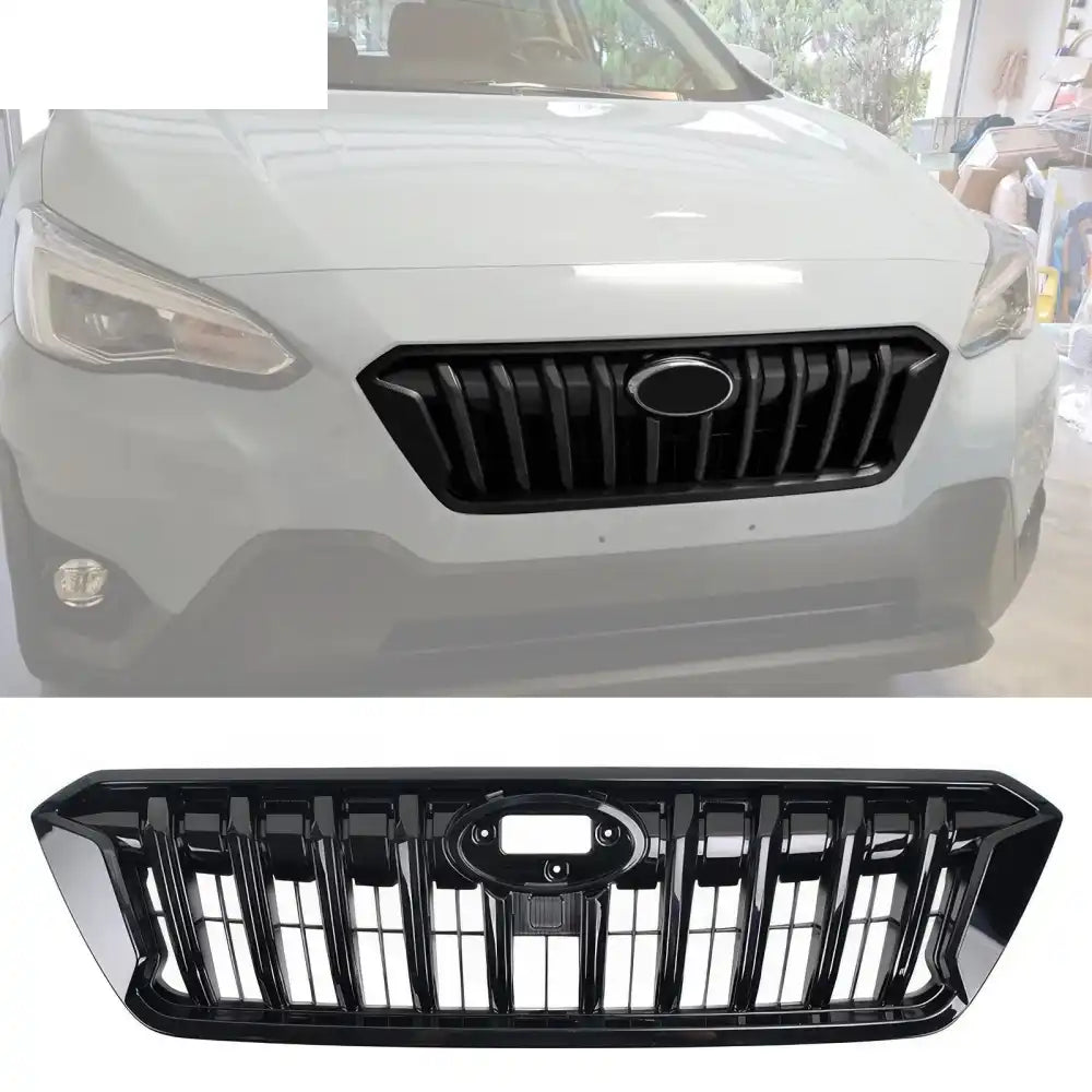 2021-2023 Subaru Crosstrek Sport Style Gloss Black Front Upper Grille Gloss Black