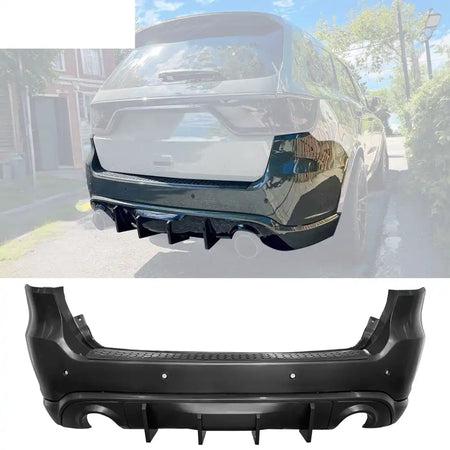 2021-2024 Dodge Durango Rear Bumper Cover Hellcat Style V2 Diffuser