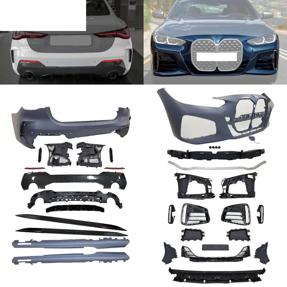 2021-2025 BMW 4-Series G22 G23 Front + Rear Bumper Cover + Side Skirts