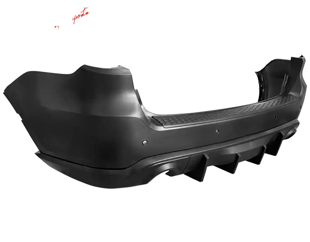 2021-2025 Dodge Durango Hellcat Style Front Rear Bumper W/V2 Diffuser Front Bumper Cover, Rear Bumper Cover, Side