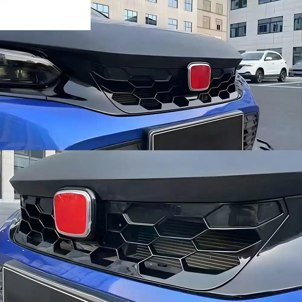 2022-2024 Civic Hatchback & SI OE Style Front Upper Grille Gloss Black