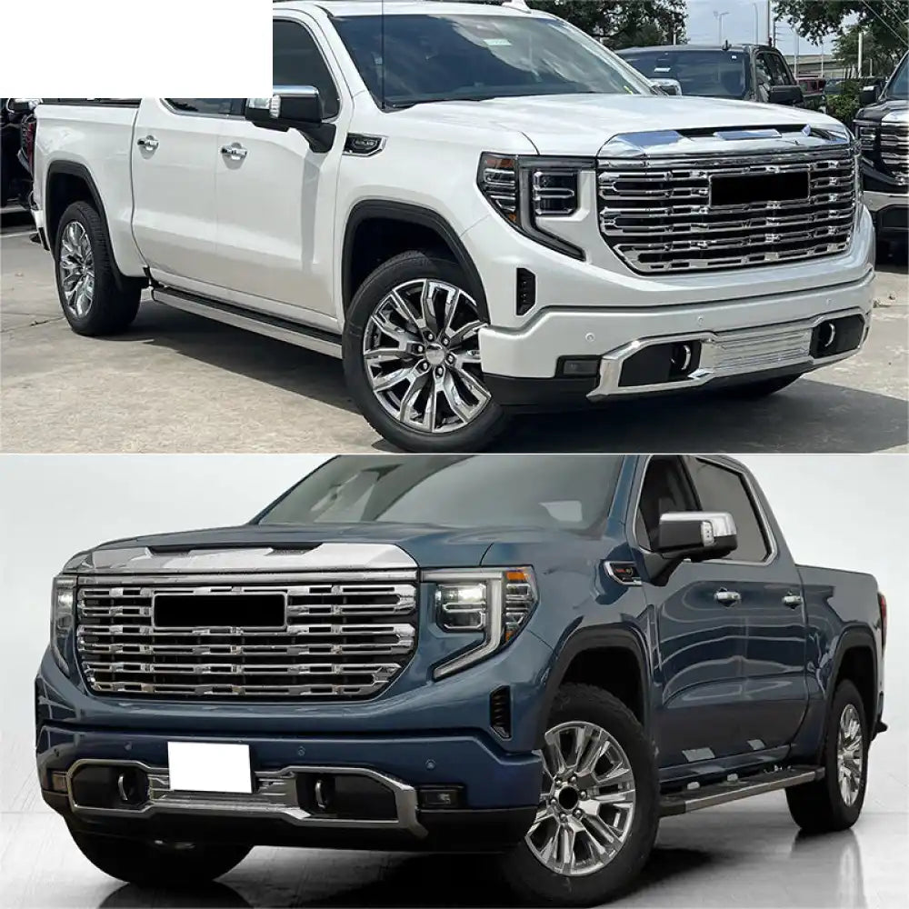 2022-2024 GMC Sierra 1500 Chrome Denali Style Front Hood Grille Grill