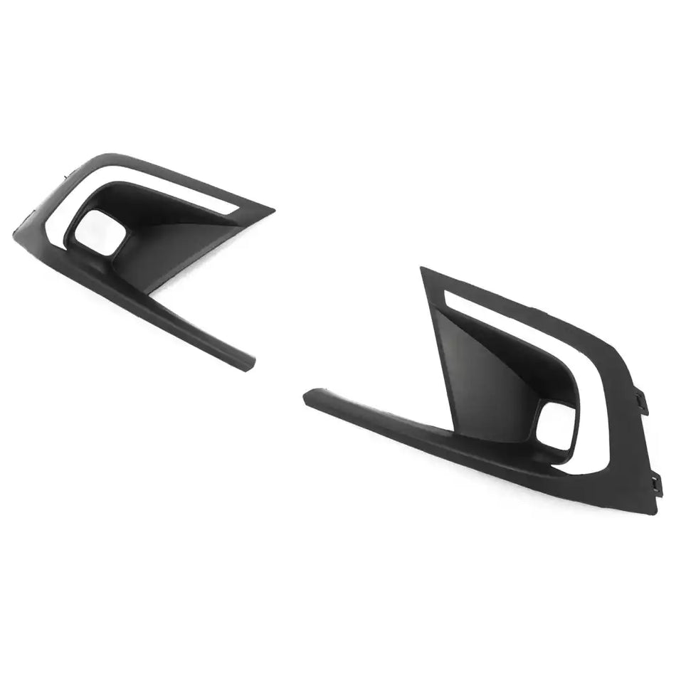 2022-2024 Honda Civic Fog Light Cover LED Turn Signal Matte Black ABS