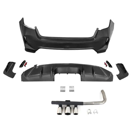 2022-2024 Honda Civic LX Sport Rear Bumper Cover Set + Exhaust Pipe