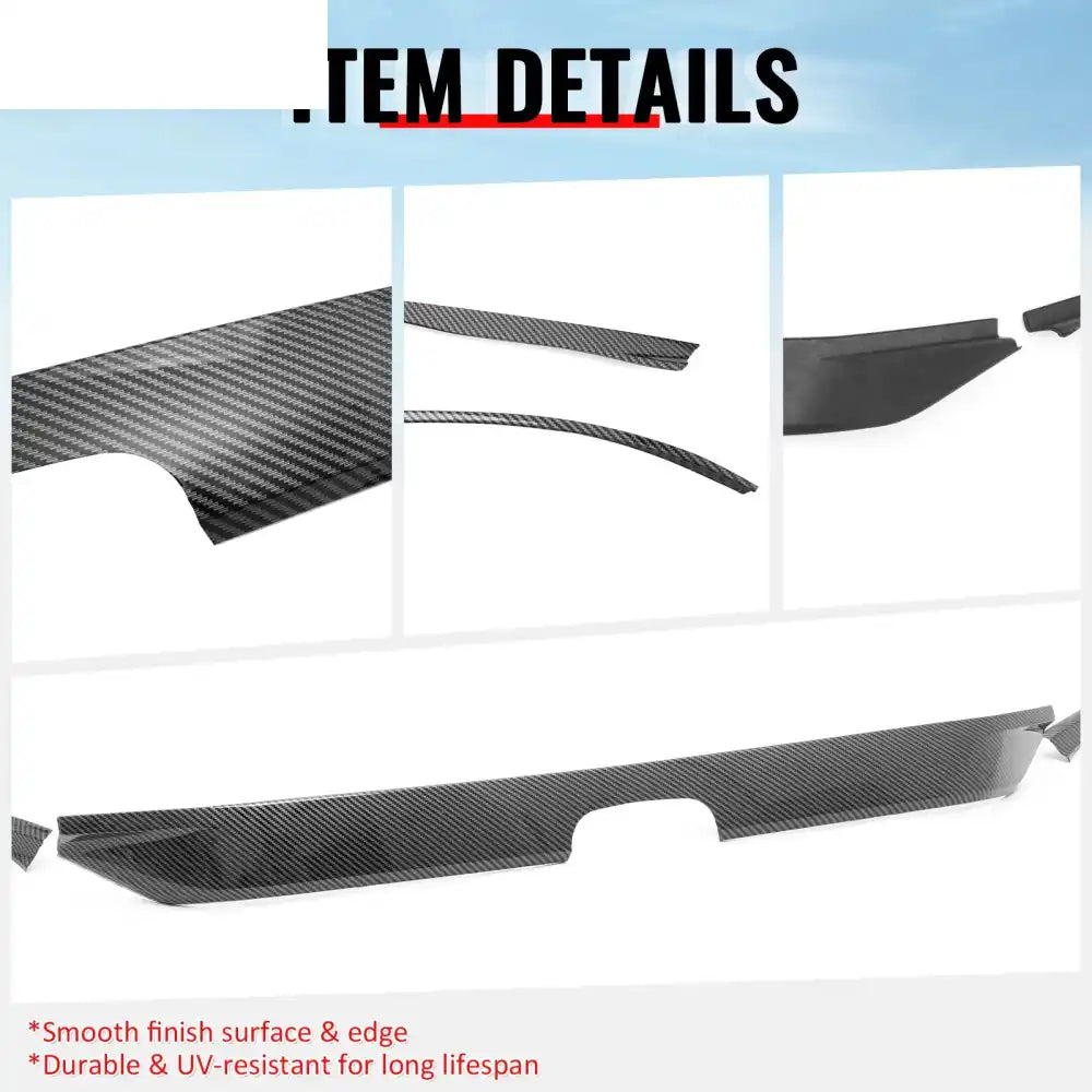 2022-2024 Honda Civic OE Carbon Fiber Print Bumper Grille Cover ABS Carbon Fiber Print