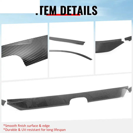 2022-2024 Honda Civic OE Carbon Fiber Print Bumper Grille Cover ABS Carbon Fiber Print
