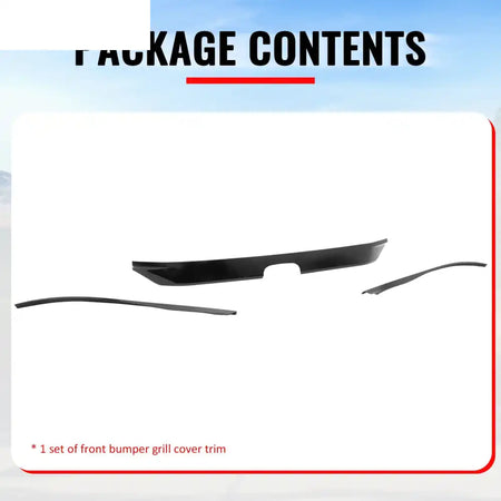 2022-2024 Honda Civic Sedan OE Gloss Black Bumper Grille Cover ABS Gloss Black