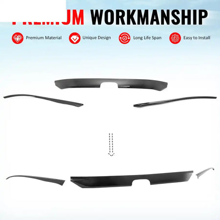 2022-2024 Honda Civic Sedan OE Gloss Black Bumper Grille Cover ABS Gloss Black