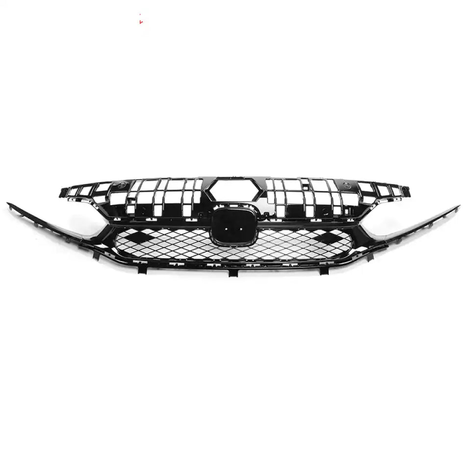 2022-2024 Honda Civic Sedan Rock Style Upper Grille Gloss Black ABS Rock Style