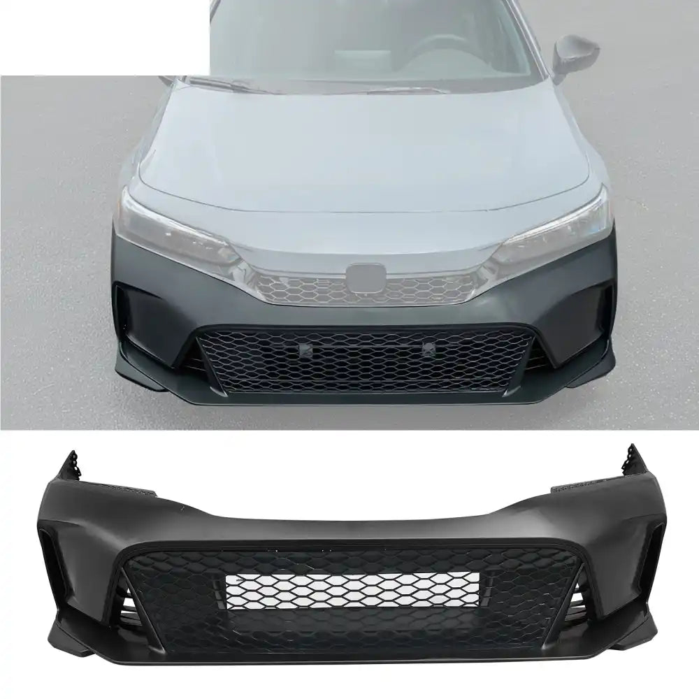 2022-2024 Honda Civic Type R Style Front Bumper Cover Set Unpainted PP