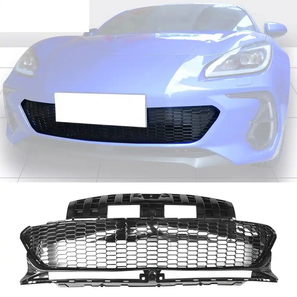 2022-2025 Subaru BRZ GR Honeycomb Style Gloss Black Front Grille ABS