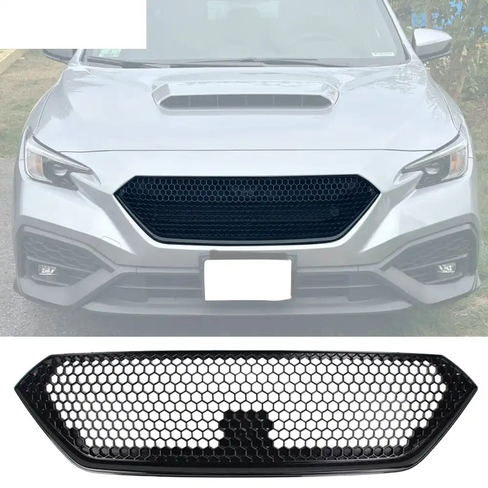 2022-2026 Subaru WRX Gloss Black Sport Style Front Bumper Grille ABS Sport Style