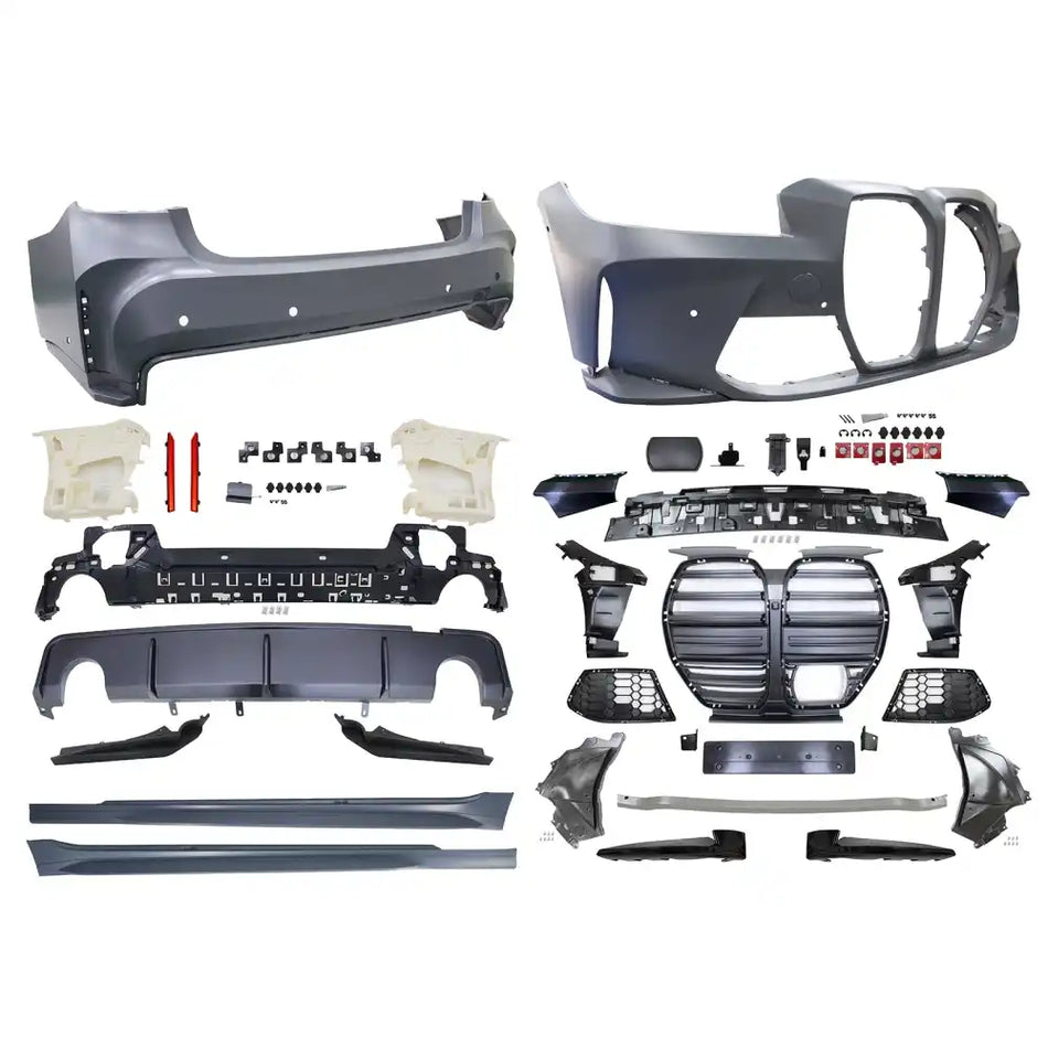 2023-2026 BMW G20 330i Front Rear Bumper Cover + Side Skirt (M3 Style)