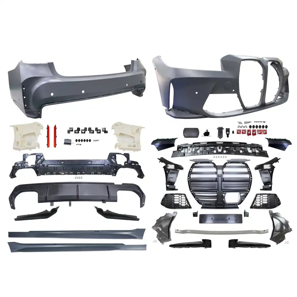 2023-2026 BMW G20 M340i Front Rear Bumper Cover + Side Skirt(M3 Style)