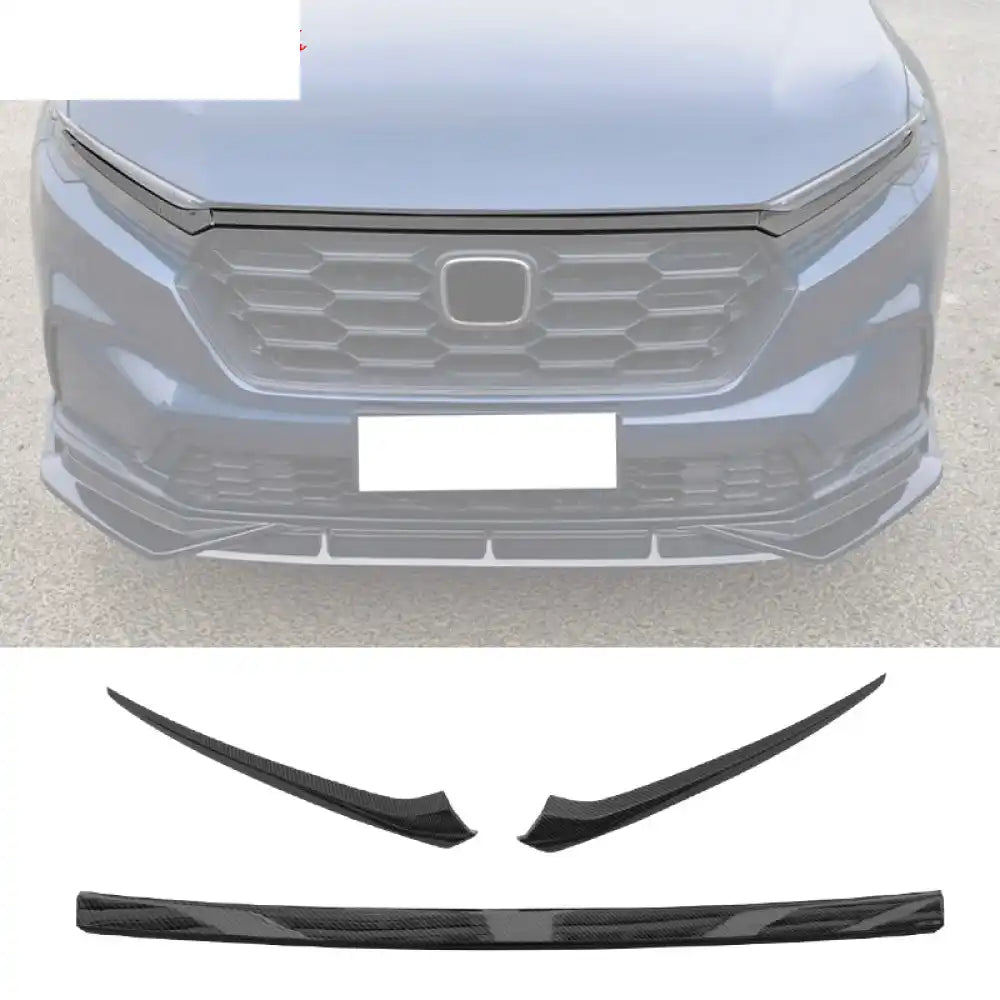 2023-2026 Honda CR-V Carbon Fiber Print Front Bumper Grille Cover Trim Carbon Fiber Print