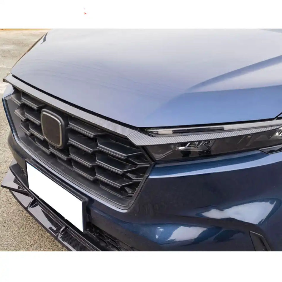 2023-2026 Honda CR-V Carbon Fiber Print Front Bumper Grille Cover Trim Carbon Fiber Print