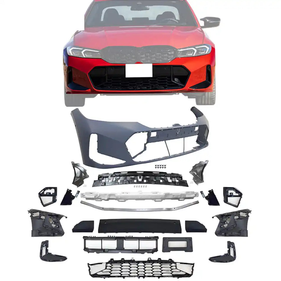 2023 BMW G20 3-Series LCI M340i Front Rear Bumper+ Side Skirt w/ Light