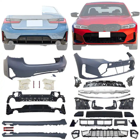 2023 BMW G20 3-Series LCI& M340i Front Rear Bumper + Side Skirt w/ Light