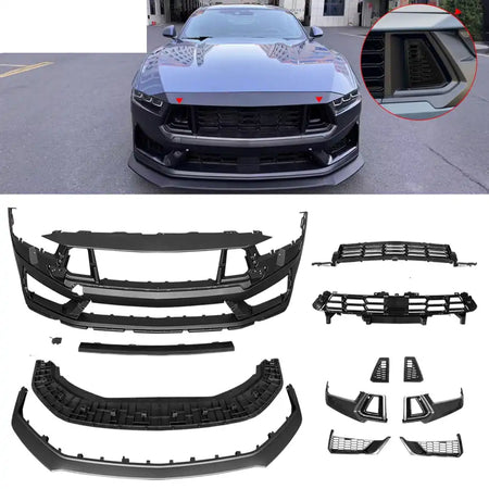 2024-2026 Ford Mustang Dark Horse Front Bumper Conversion W/ Grille PP
