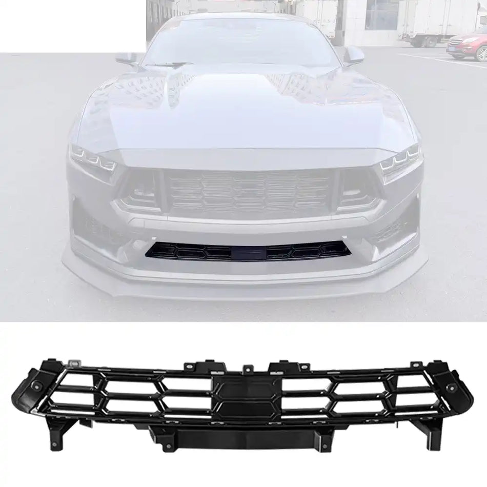 2024-2026 Ford Mustang Dark Horse Front Bumper Lower Mesh Grille ABS
