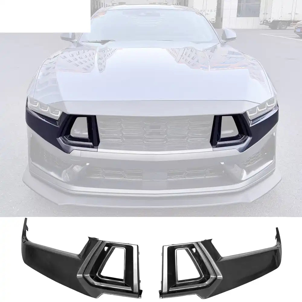 2024-2026 Ford Mustang Dark Horse Front Bumper Upper Lower Grilles ABS