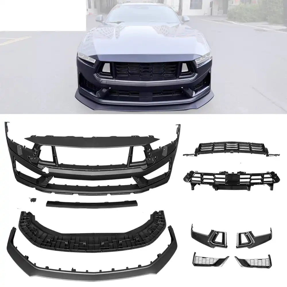 2024-2026 Ford Mustang Dark Horse Style Front Bumper Conversion Kit PP