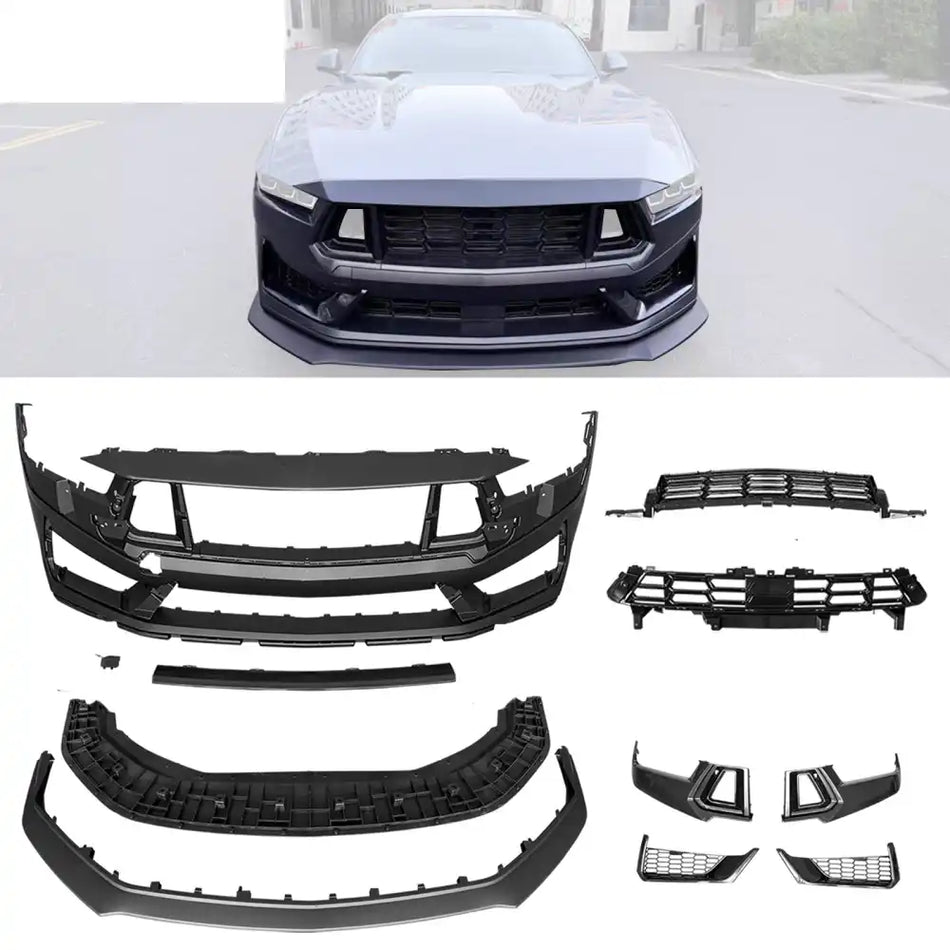 2024-2026 Ford Mustang Dark Horse Style Front Bumper Conversion Kit PP