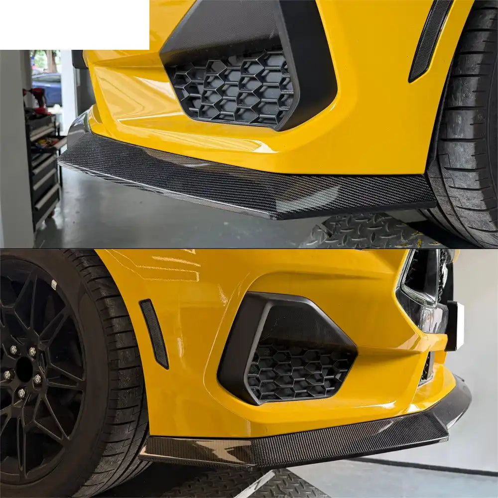 2024-2026 Ford Mustang Ecoboost& GT Carbon Fiber Ikon Front Bumper Lip