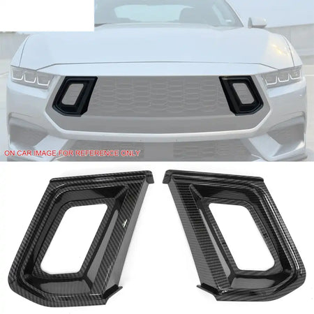 2024-2026 Ford Mustang Ecoboost GT Style Upper Grille Insert ABS Carbon Fiber Print