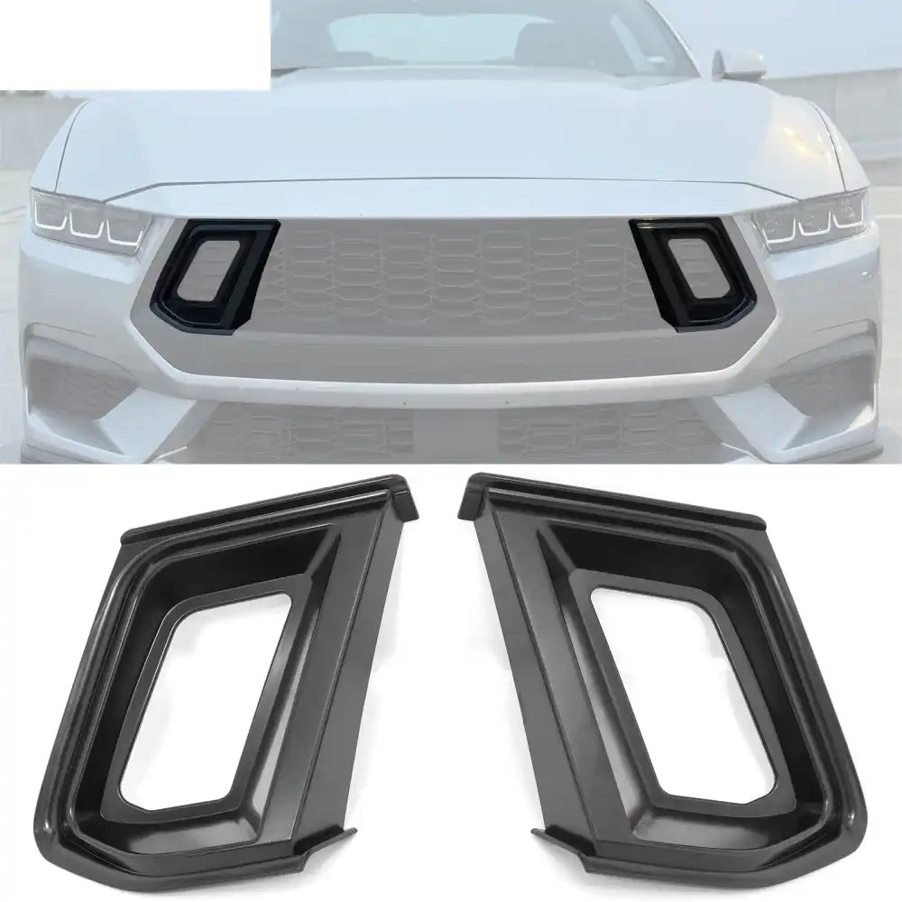 2024-2026 Ford Mustang Ecoboost GT Style Upper Grille Insert ABS Matte Black